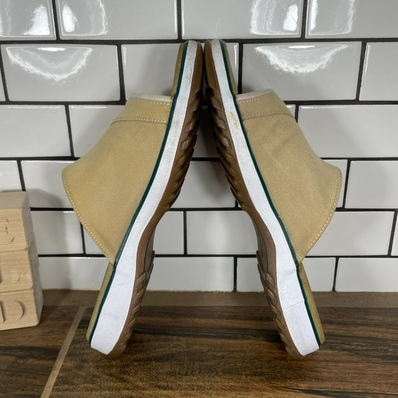 Clarks Women's Size 8 Shoes Tan Canvas Adjustable Comfort Slide Sandals - Picture 5 of 12